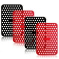 thumbnail image 1 of Reusable Silicone Air Fryer Liners for Ninja Foodi Dual Air Fryer DZ201, Non-Stick Air Fryer Accessories Parchment Paper,4 x air fryer pad,Black&Red, 1 of 7