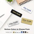 thumbnail image 5 of HLONK Custom Laser Engraving Metal Name Tags Badge for Business Personalized Identification ID Tag with Pin  Clear And Easy to Read., 5 of 5