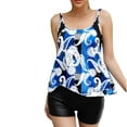 thumbnail image 2 of HaoXianJian Plus size Tankinis Swimsuits for Women 2025 Flowy Strape Bathing Suits Modest Loose Fits Print Swimwear Two Piece Swim Tank Top with Boyshorts S - 5X, 2 of 7