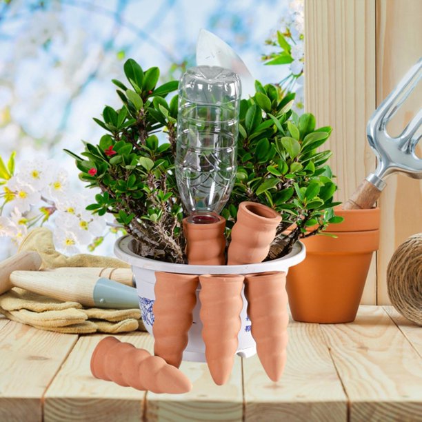 6x auto riego, insertos de plantador, dispositivos de riego de plantas multipropósito automáticas, boyers de plantas para macetas de flores de