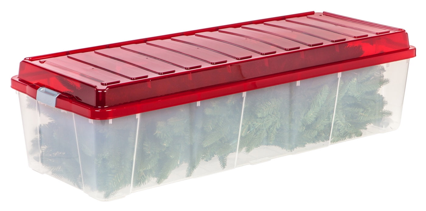 Iris Usa 7 Ft Christmas Tree Box, Red - Walmart.com