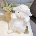 thumbnail image 3 of Animal de peluche de oveja de cordero color crema con orejas suaves y esponjosas (cordero color crema, 6,7 pulgadas), 3 of 3