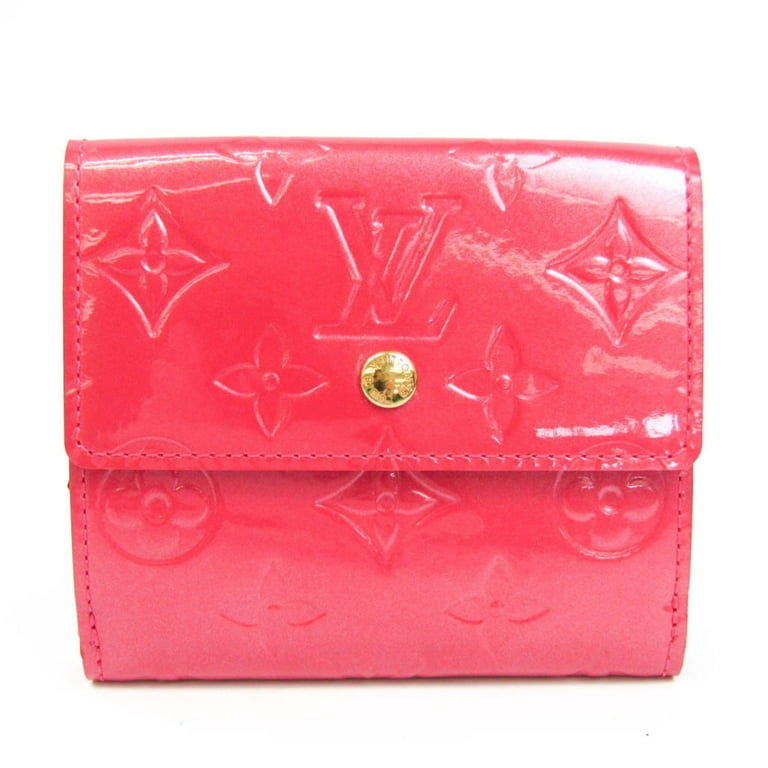 used Pre-owned Louis Vuitton Vernis Portomone Bie Cult Credit M91248 Women's Vernis Wallet (Bi-Fold) Fuchsia Pink (Good), Adult Unisex, Size: (HxWxD)