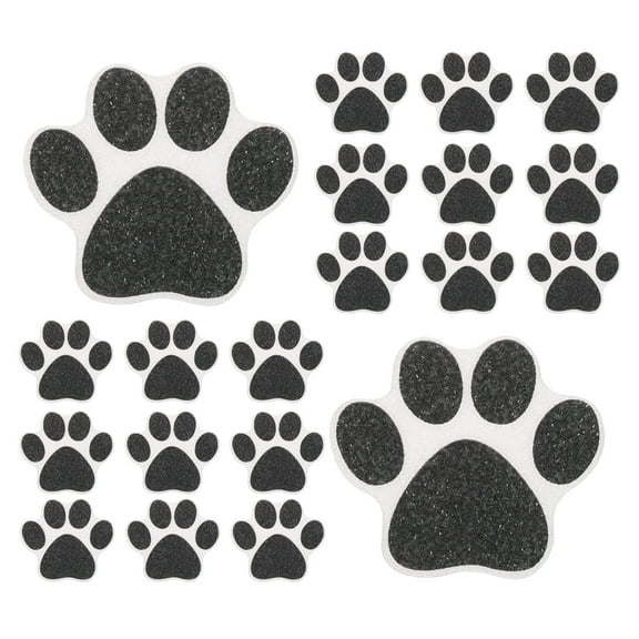 Masteelf 20pcs Cat Dogs Paw Print Non-Slip Floor Stickers Bathtub Stickers Anti Slip Stickers For Home Kitchens Bathroom