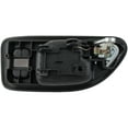 thumbnail image 3 of Dorman 92413 Front Passenger Side Interior Door Handle for Specific Honda Models, Chrome; Dark Gray, 3 of 4