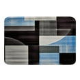 thumbnail image 1 of Erosebridal Chic Abstract Bathroom Rugs 20x32, Blue Bathroom Mat, Rectangle Geometry Decor, Non Slip, 1 of 5