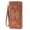 Brown, variant on Wallet Women Leather RFID Blocking Wristlet wallets Ladies Clutch with Floral Pattern for Phone and Card