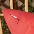 thumbnail image 3 of Shiyou-Ensemble de 2 Housses de Coussin d'Extérieur Rouges Décoratives en Lin de Ferme Housses de Coussin Imperméables pour Chambre Salon Canapé Chaises 20x20 Pouces, 3 of 4