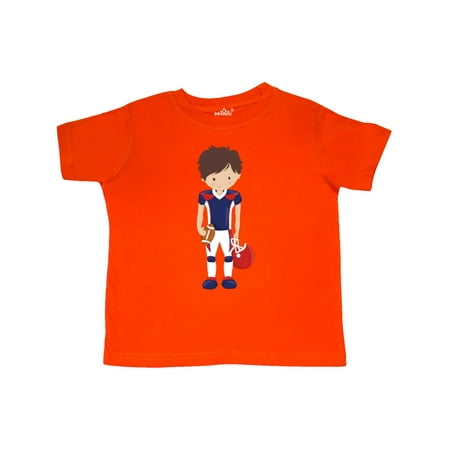 

Inktastic Cute Boy Brown Hair American Football Rugby Gift Toddler Boy Girl T-Shirt