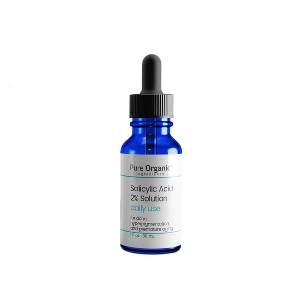 Salicylic Acid 2 Solution (30 mL) by Pure Organic Ingredients, Treats