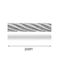 thumbnail image 2 of VEVOR 304 Stainless Steel Cable 1/4 Inch 7 X 19 Steel Wire Rope 200Feet Steel Cable for Railing Decking DIY Balustrade(1/4 Inch-200Feet), 2 of 9