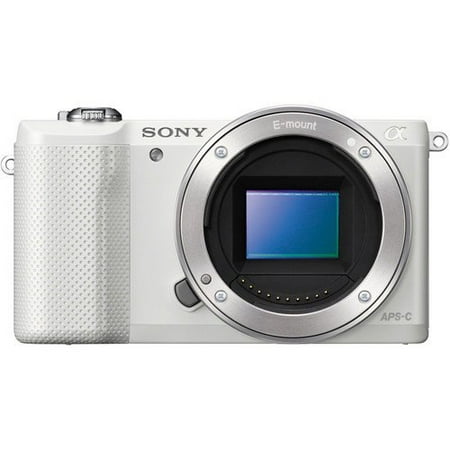 Sony Alpha A5000 ILCE5000/W 20.1MP Mirrorless Digital Camera Body Only (White)