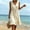 Beige, variant on Odbmxy Womens Mini Dress V-Neck Cotton Summer Ruffled Sleeveless Tank Sundresses for Women Knee Length Beach