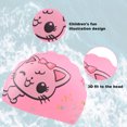 thumbnail image 3 of Cute Children Cartoon Swimming Hat Durable Bathing Caps for Long Hair Short Hair, 3 of 5