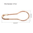 thumbnail image 2 of Uxcell 22mm/0.87 Inch Gourd Metal Bulb Safety Pins Sewing Pins for Office Rose Gold 1000 Pack, 2 of 5