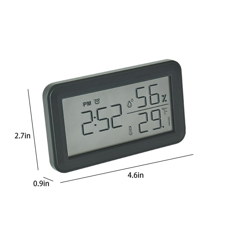 Digital Multifunctional Desk Clock with Thermometer, Humidity Checker, Alarm Clock, Calendar, Digital Clock with 5 Functions, Alarm Clock for