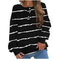 thumbnail image 3 of Riecok Christmas Womens Oversized Sweatshirt Outfit Crewneck Casual Pullover Comfy Loose Fall Soft Holiday Lounge All-Match Fashion Black XXL, 3 of 4