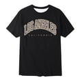 thumbnail image 4 of Zhuashum 3-4 Years Boy T Shirt Letter Graphic Round Neck Short Sleeve Tops Summer Daily Tee Comfy Daily Wear Black, 4 of 4