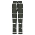 thumbnail image 3 of FAIWAD Womens Linen Pants Straight Leg Loose Drawstring Sweatpants Summer Plus Size Lounge Joggers Pants, 3 of 4