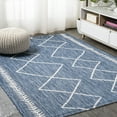 thumbnail image 4 of JONATHAN Y SANTA MONICA 5 x 8 Area Rug, Derya Tribal Diamond Trellis - Blue/Ivory, SMB129C-5, 4 of 9