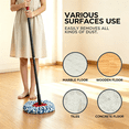 thumbnail image 6 of 3-Pack Spin Mop Replacement Head with 1 Scrub Brush for OCedar RinseClean Spin Mop Refill 2-Tank System Microfiber Deep Cleaning Machine Washable and Easy-to-Replace, 6 of 6