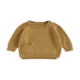 thumbnail image 1 of Pull Tricoté pour Bébé Manches Longues avec Poche Automne Tricoté pour Filles Garçons, 1 of 7