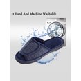 thumbnail image 6 of DL Adjustable Mens Slippers Memory Foam Open Toe House Slippers, 6 of 7