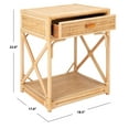 thumbnail image 4 of SAFAVIEH Bali Coastal 1 Drawer 1 Shelf Nightstand, Natural, 4 of 14