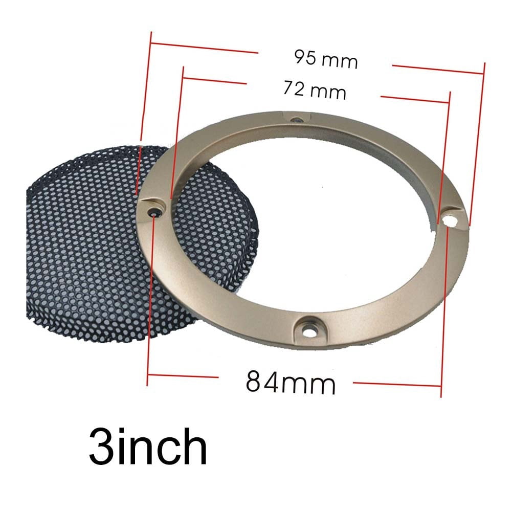 Gold 23456.5810Inch Speaker Net Cover Car Home Mesh Enclosure Frame Wire Grilles 3Inch