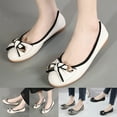 thumbnail image 2 of Mepaouo Women's Round Toe Ballet Flats Bow Dressy Slip on Office Walking Loafers Shoes for Women, 2 of 9