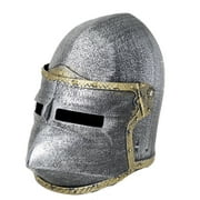 Nicky Bigs Novelties Child Knight Helmet Medieval Costume Pigface Bascinet Pointed Plastic Accessory
