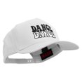 thumbnail image 5 of Dance Dance Embroidered Solid Cotton Twill 5 Panel Prostyle Snap Cap - White OSFM, 5 of 5
