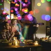RKZDSR Rotating Projection Stage Light with Bluetooth Speaker: KTV Ball Music Light