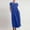 Blue, variant on Summer Savings Clearance! PEZHADA Maxi Dress For Women Long Dress Loose Dress Cotton Linen Round Neck Pocketless Short Sleeve Dress Long Dress Blue XXXXXL