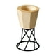 thumbnail image 2 of Candelabros de madera, candelabro de té, vela votiva, vela cónica, repisa Natural, 2 of 4