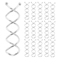 thumbnail image 1 of Raindrops 30Pcs Durable Metal Spiral Hair Pins Silver Rounded Tip Non Scratch Twist Bun Styling Accessories, 1 of 8