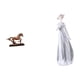 thumbnail image 1 of Figura de caballo,Figura coleccionable de caballo en miniatura,Figura de escritorio,Estatua de niña linda para escritorio,adorno nórdico moderno,Figura de niña en la, 1 of 8
