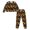 Black-Pumpkin Maple Leaf, variant on HELLHERO Thanksgiving Pajama Set Fall Pjs Set Skull Ghost Printed Sleepwear Round Neck Loungewear Pumpkin Printed Nightwear with Pockets, L