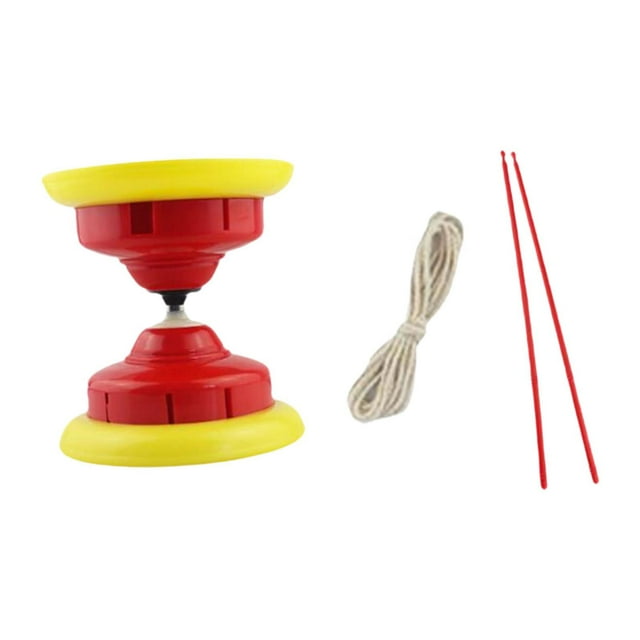 Diábolo de triple rodamiento Hugo juguete chino interactivo rojo