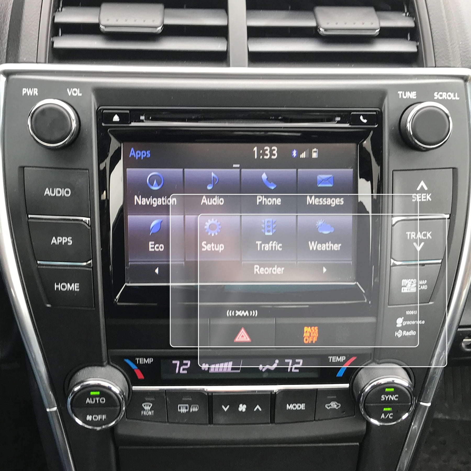 2014 toyota camry touch screen calibration reset