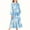 Light Blue, variant on Zylanna Girls Long-Sleeve Tiered Maxi Dress, Soft Gradient Colors Pockets Design Spring Fall Girls' Casual Dresses Mint Green Size 13