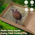 thumbnail image 6 of Tortoise Bathing Basin Small Size, Terracotta Feeding Water Bowl With Terraced Design, For Box Turtles Semi - Aquatic Turtles Grass Turtles Reptiles Lizards - Light Brown, 6 of 7