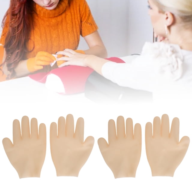 2 Pares De Guantes Humectantes De Silicona Para Manos Secas, Guantes De Loción De Silicona Hidratantes De Gel De Bloqueo De Humedad Reutilizables Para Spa