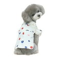thumbnail image 2 of SPRING PARK Pet Shirts Mushroom Printing Dog Cotton Button Design Ruffled T Shirt Puppy Kitten Clothes, 2 of 7