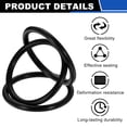 thumbnail image 3 of Uxcell Paquete de 10 Juntas Tóricas de Goma Nitrílica, Gaskets de Sellado AS568 55.25mm ID 2.62mm de Ancho para Filtro de Agua, Compatible con Maquinaria Automotriz y Plomería, Negro, 3 of 6