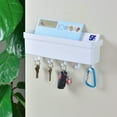 thumbnail image 3 of Youngever Plastic Key Holder for Wall, Entryway Mail Holder with 5 Key Hooks, Wall Storage Organizer, 3 of 4