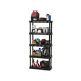 thumbnail image 4 of Hyper Tough 13.88"D x 30"W x 73.9"H 5-Shelf Plastic Garage Shelves, Black, 4 of 10