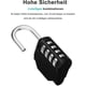 thumbnail image 2 of Padlock Combination Lock Locker Gym, 4 Digit Number Code Lock, Padlock, Combination Lock, Number Lock Weatherproof for Basement Door, Garden Fences (B, 2 of 5