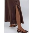 thumbnail image 6 of Maxi Satin Skirt with Side Slit, 6 of 6