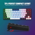 thumbnail image 4 of RedThunder K84 Wireless Keyboard and Mouse Combo, LED Rainbow Backlit Rechargeable Battery, 75% Layout TKL Ultra Compact Gaming Keyboard & Lightweigh, 4 of 7
